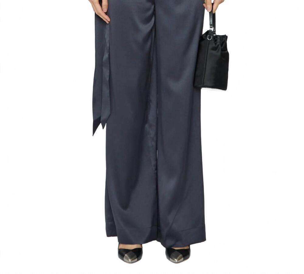 NEW STAUD stroll silk pant in nocturne